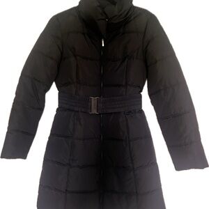 Forever 21 Black Belted Puffer Jacket